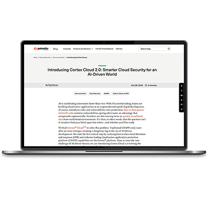 Cortex Cloud 2.0 소개: AI 기반 세상을 위한 더 스마트한 클라우드 보안