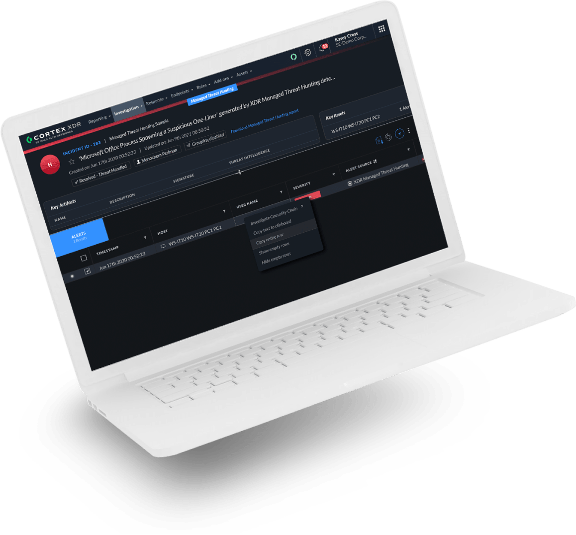 Cortex XDR 관리형 위협 헌팅