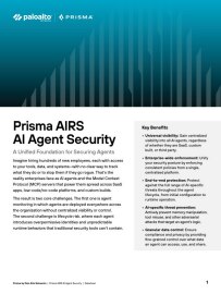 Prisma AIRS Agent Security