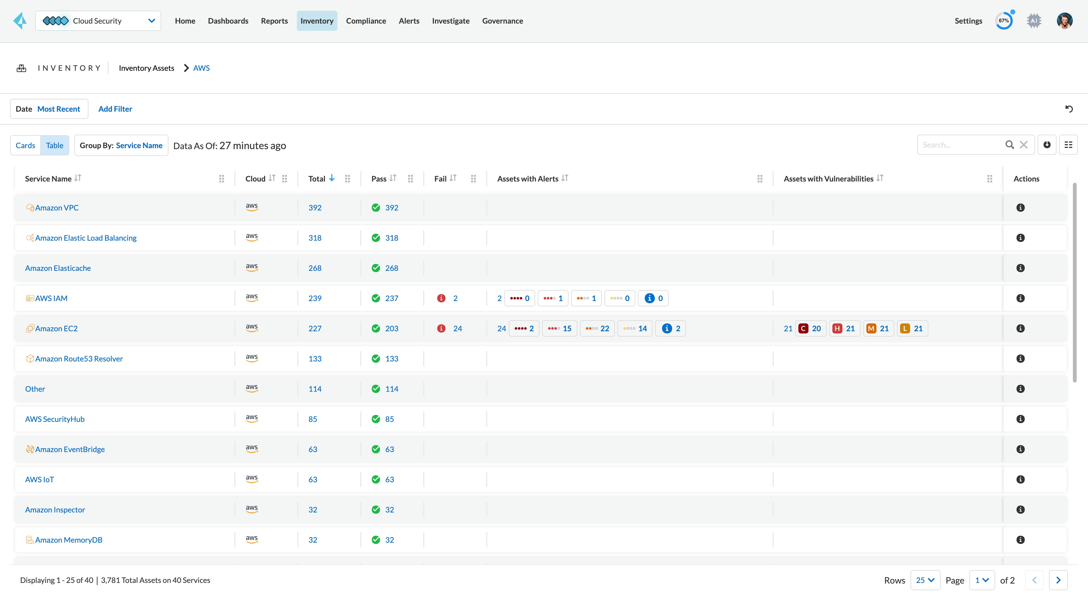 클라우드 자산 인벤토리