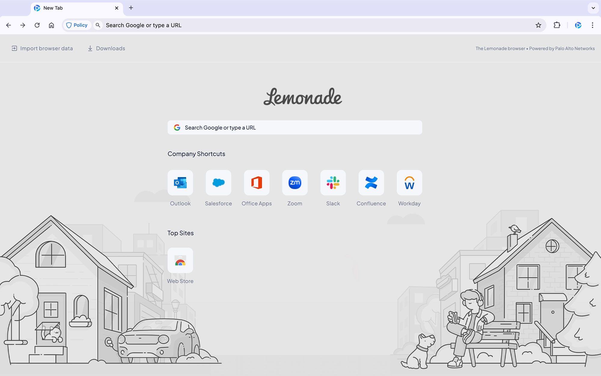 pab lemonade 새 탭