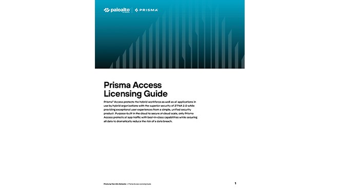 Prisma Access 라이선싱 가이드