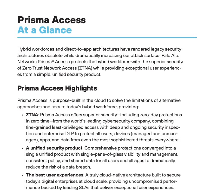 Prisma Access 개요