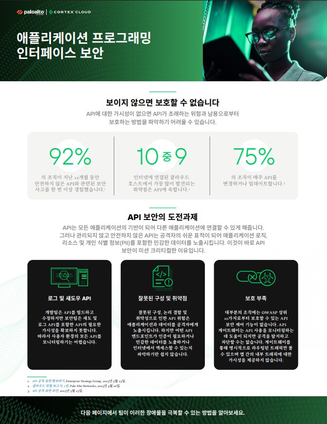 애플리케이션 프로그래밍 인터페이스(API) 보안